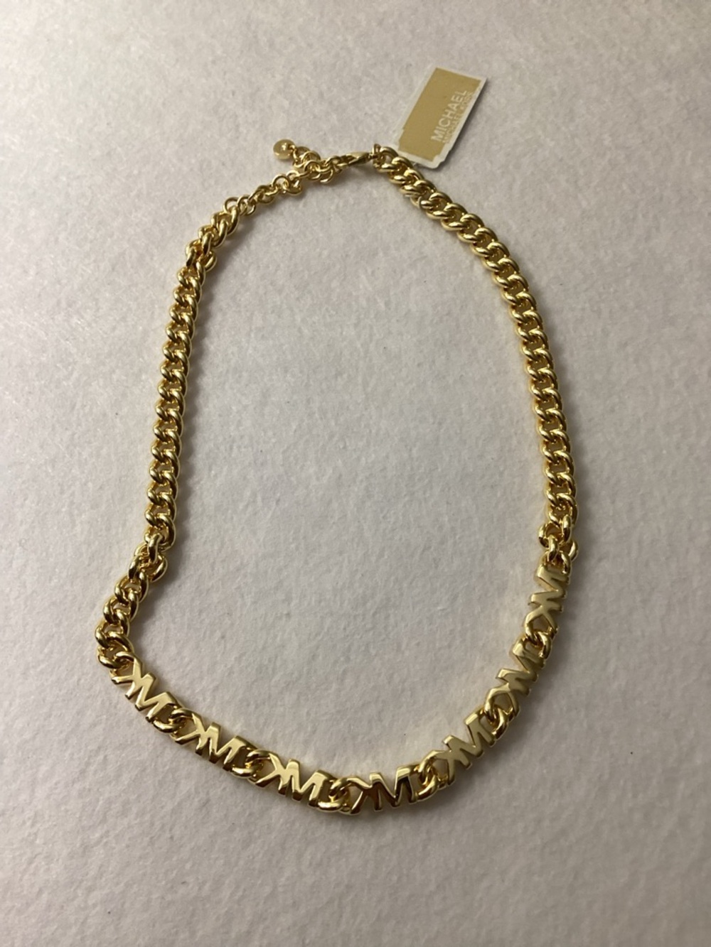 Michael Kors Gold-Tone Logo Link Chain Necklace MKJ7959710 - Picture 7 of 9